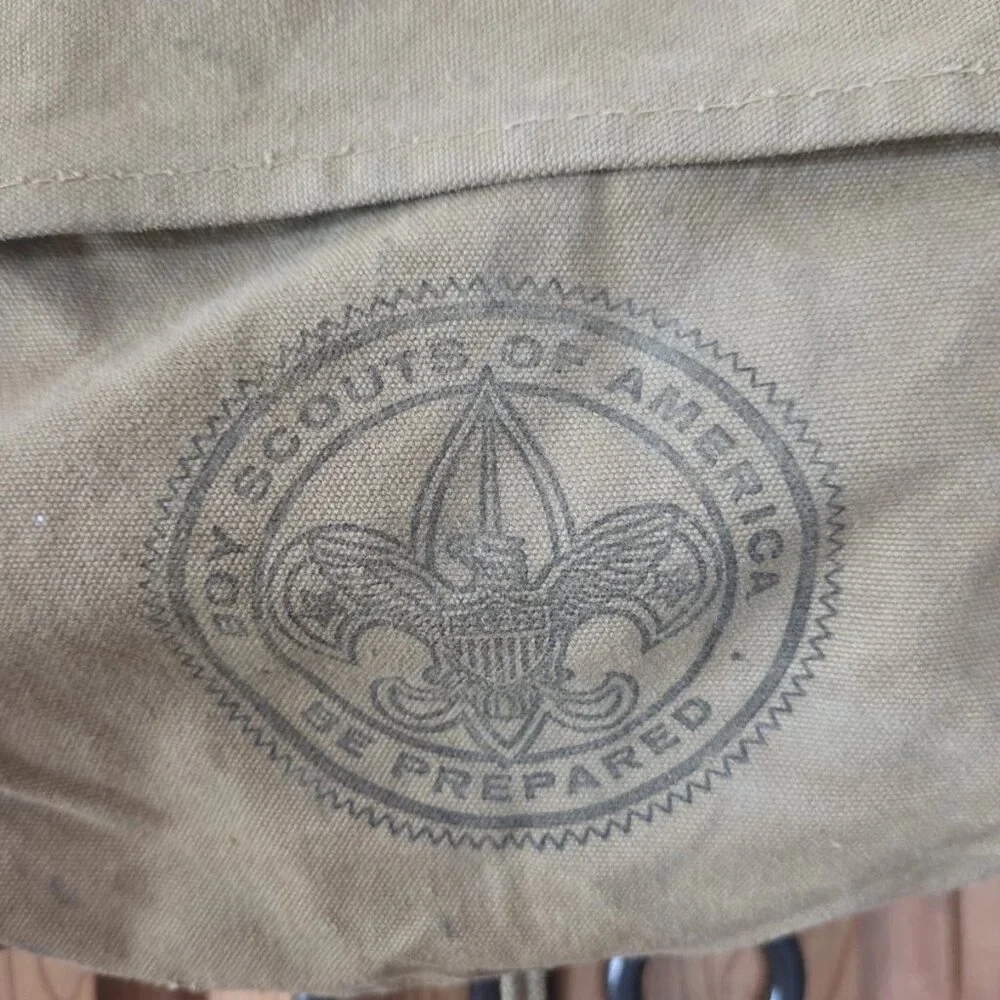 Vintage Boy Scouts Of America No 574 Yucca Pack Backpack Canvas Bag BSA Rucksack